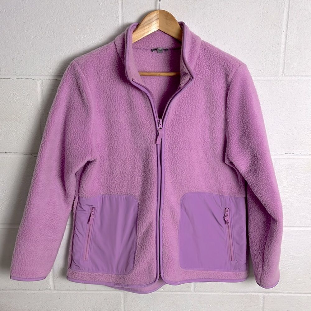 Talbots high-low cozy Sherpa jacket
